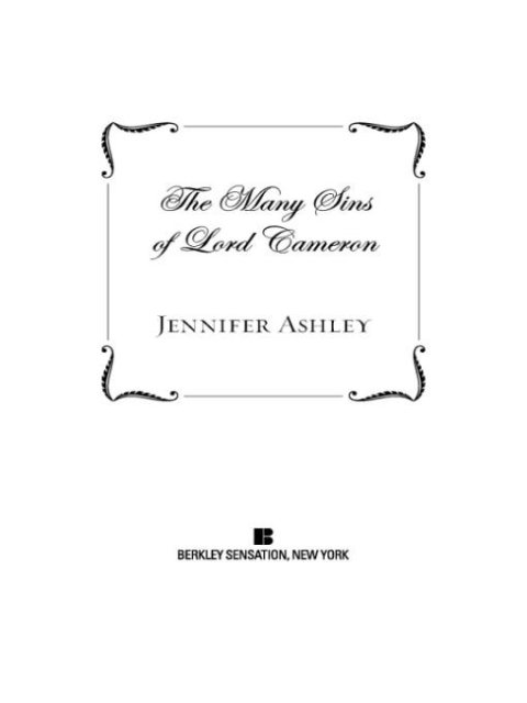 Cover image for book The Many Sins of Lord Cameron