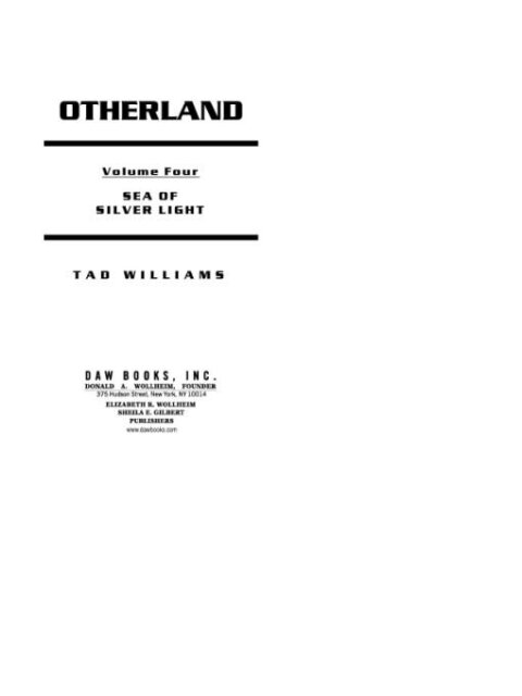 Cover image for book Otherland: Sea of Silver Light