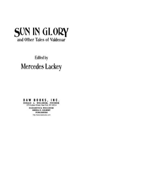 Cover image for book Sun in Glory and Other Tales of Valdemar