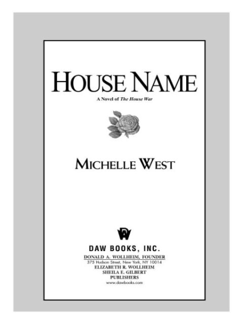 Cover image for book House Name