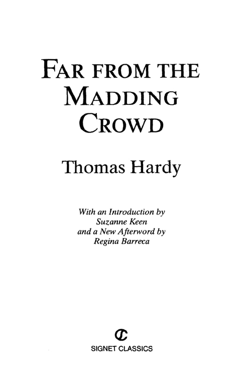 Cover image for book Far From the Madding Crowd