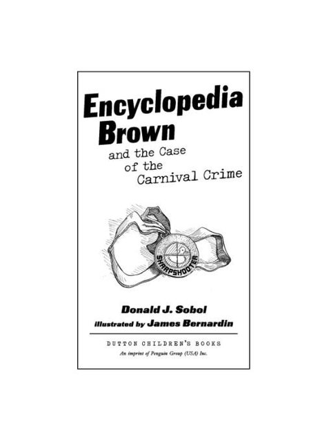 Cover image for book Encyclopedia Brown and the Case of the Carnival Crime