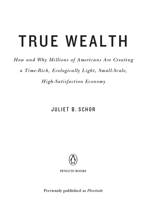 Cover image for book True Wealth