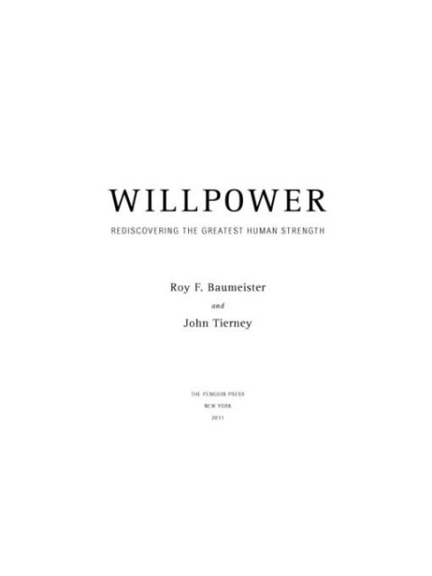 Cover image for book Willpower