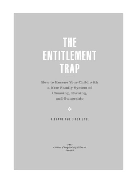 Cover image for book The Entitlement Trap