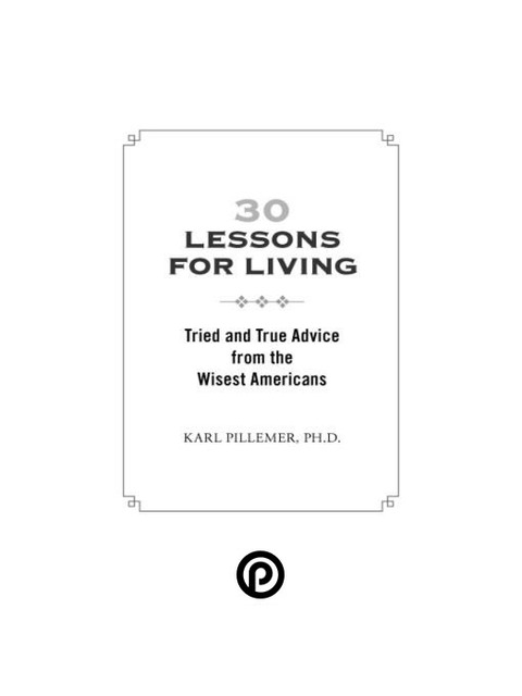 Cover image for book 30 Lessons for Living