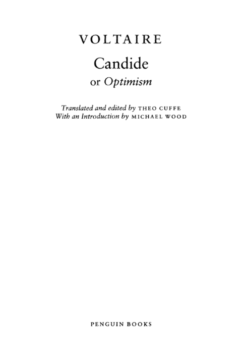 Cover image for book Candide