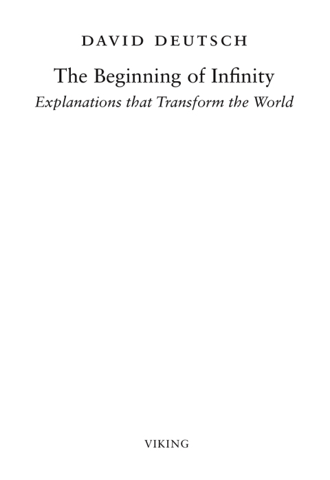 Cover image for book The Beginning of Infinity