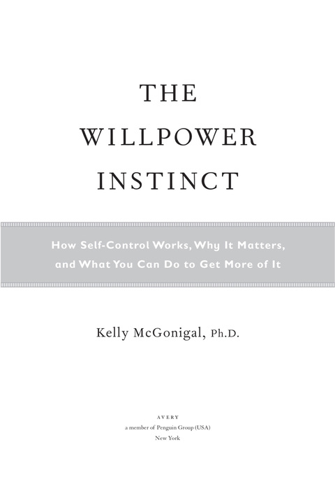 Cover image for book The Willpower Instinct