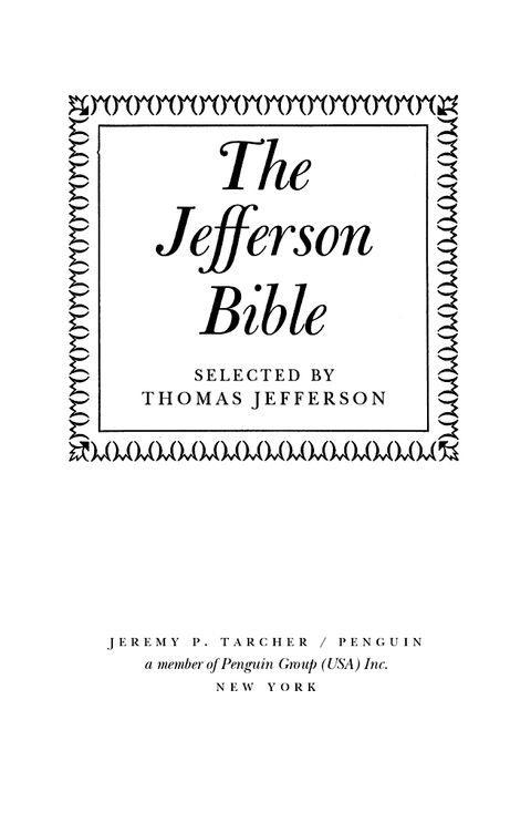 Cover image for book The Jefferson Bible