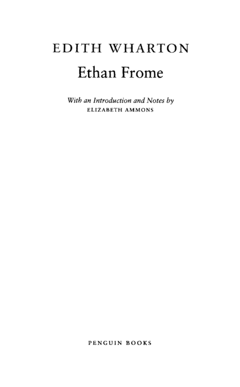 Cover image for book Ethan Frome