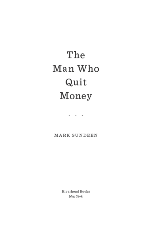 Cover image for book The Man Who Quit Money