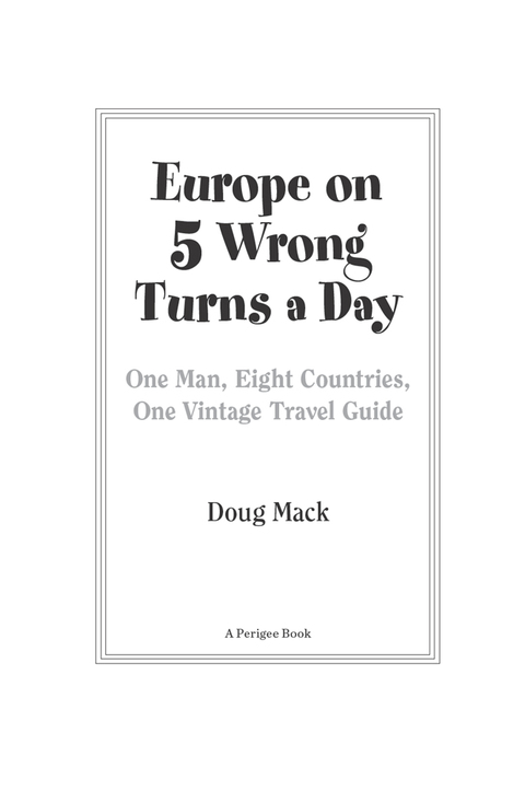 Cover image for book Europe on 5 Wrong Turns a Day