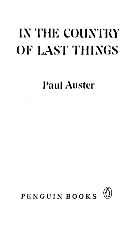 Cover image for book In the Country of Last Things