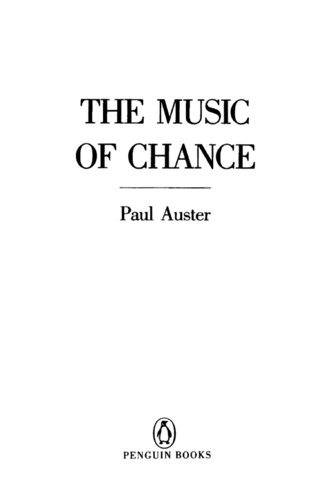 Cover image for book The Music of Chance