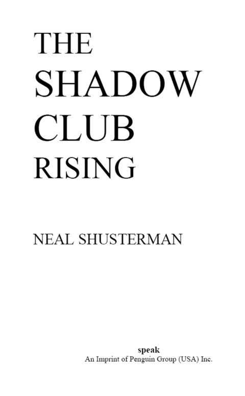 Cover image for book The Shadow Club Rising