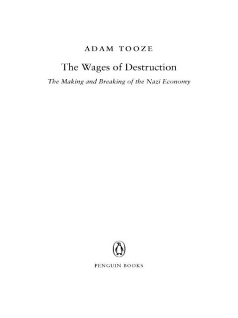 Cover image for book The Wages of Destruction
