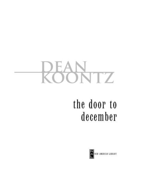 Cover image for book The Door to December