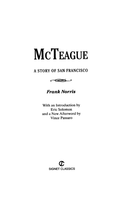 Cover image for book McTeague