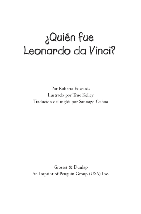 Cover image for book ¿Quién fue Leonardo da Vinci?