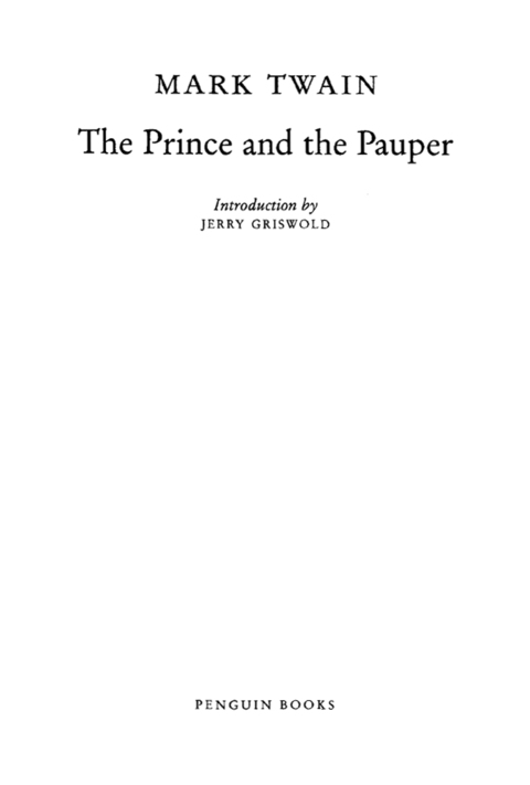 Cover image for book The Prince and the Pauper