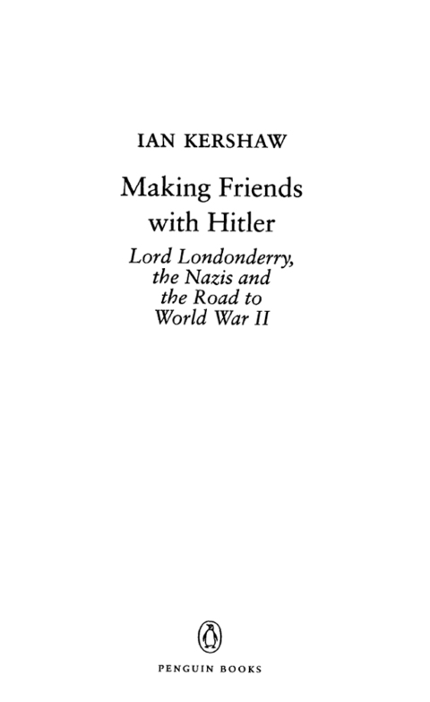 Cover image for book Making Friends with Hitler