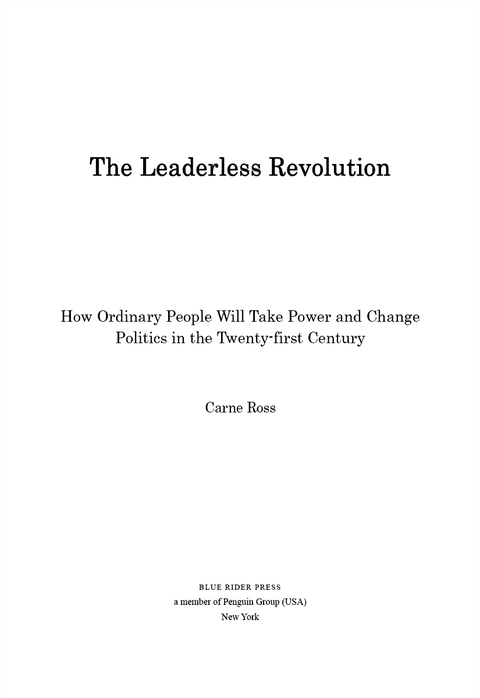 Cover image for book The Leaderless Revolution