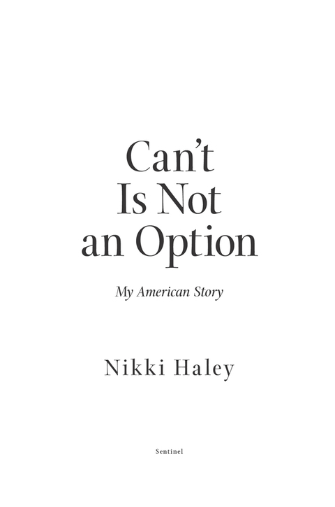 Cover image for book Can't Is Not an Option