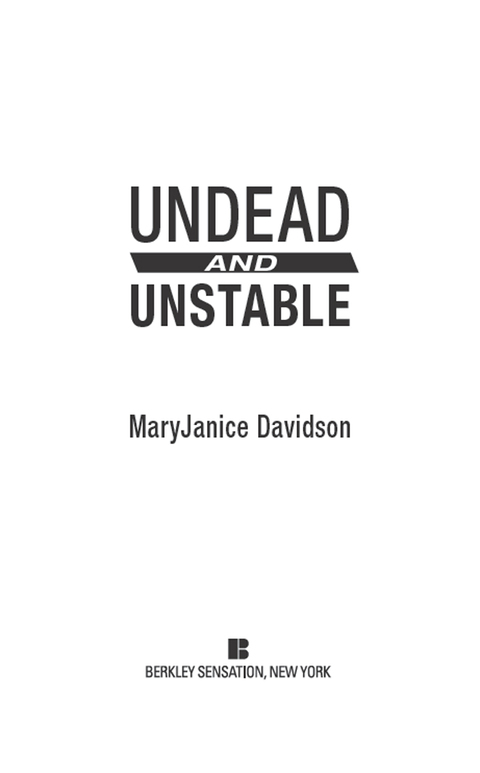 Cover image for book Undead and Unstable