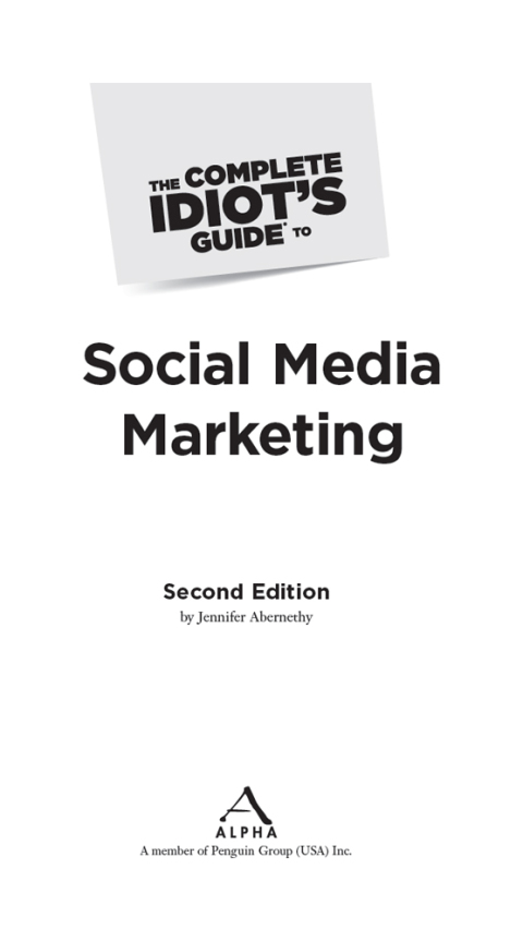 Cover image for book The Complete Idiot's Guide to Social Media Marketing