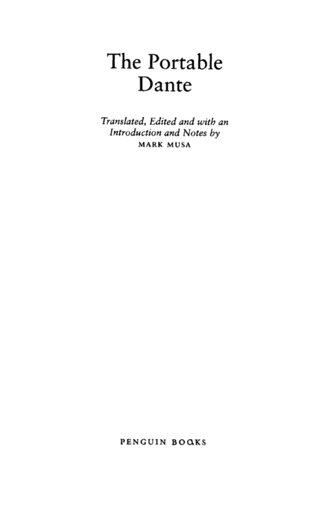 Cover image for book The Portable Dante