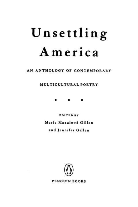 Cover image for book Unsettling America