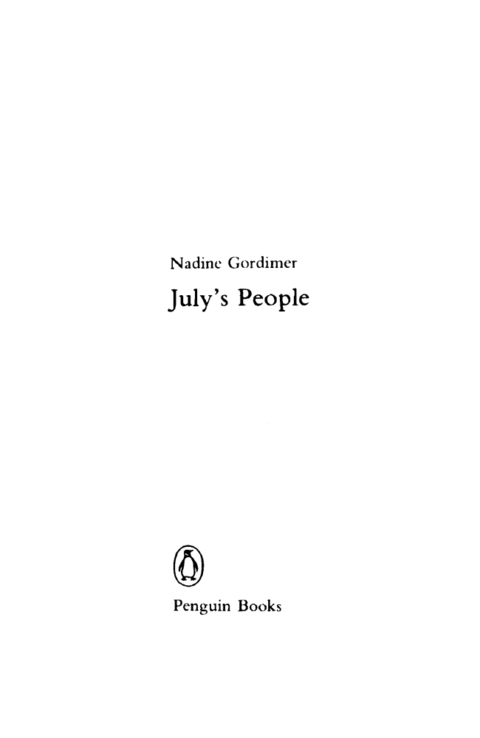 Cover image for book July's People