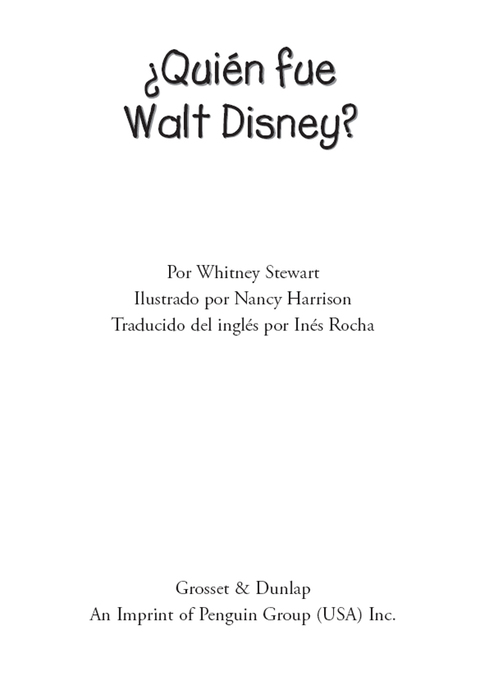 Cover image for book ¿Quién fue Walt Disney?