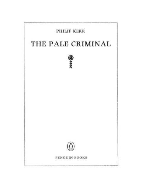 Cover image for book The Pale Criminal