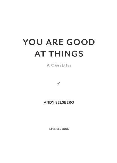 Cover image for book You Are Good at Things