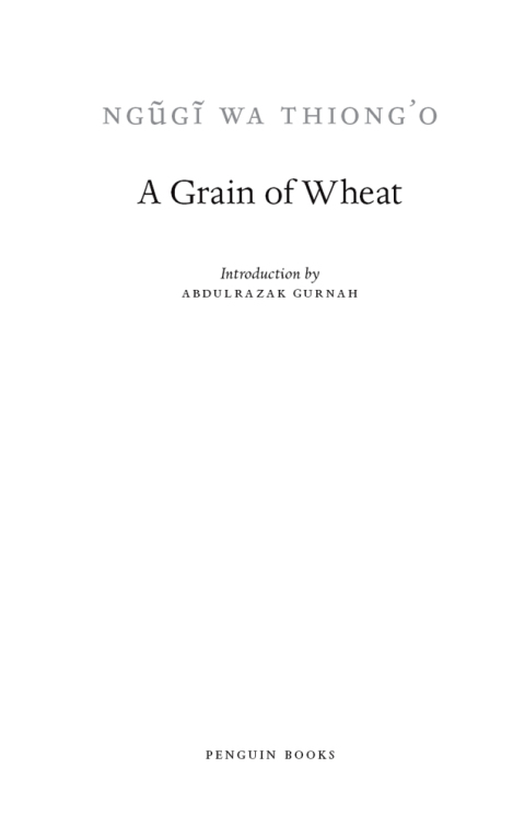 Cover image for book A Grain of Wheat