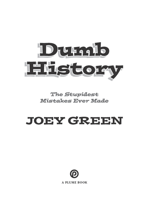 Cover image for book Dumb History