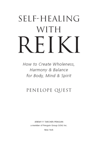 Self-Healing with Reiki
