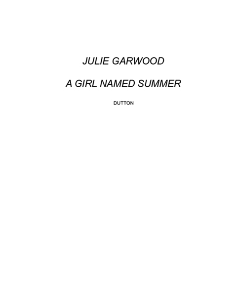 Cover image for book A Girl Named Summer