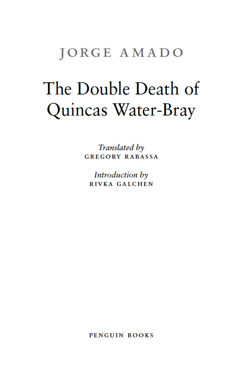 Cover image for book The Double Death of Quincas Water-Bray