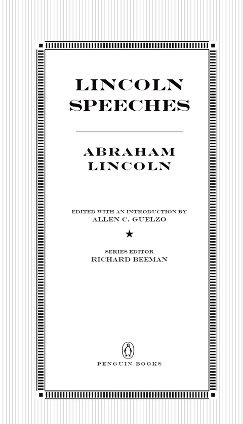 Cover image for book Lincoln Speeches