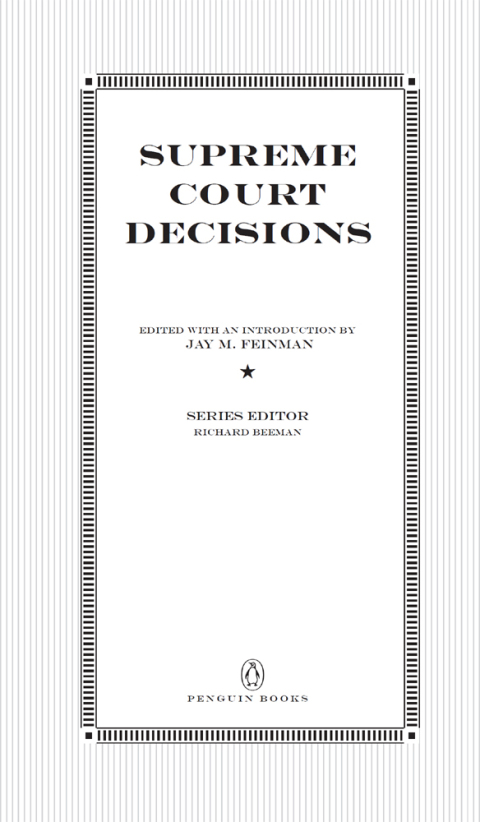 Cover image for book Supreme Court Decisions
