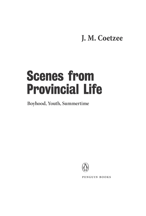Cover image for book Scenes from Provincial Life