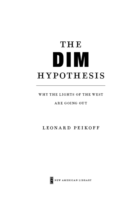 Cover image for book The DIM Hypothesis