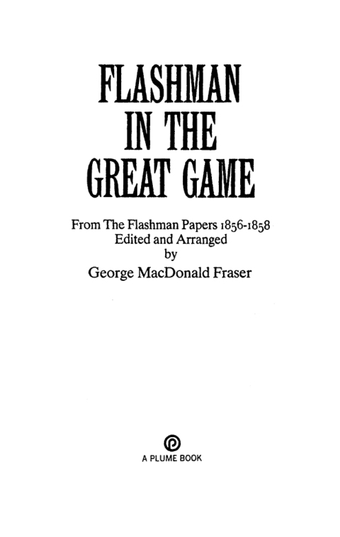 Cover image for book Flashman in the Great Game