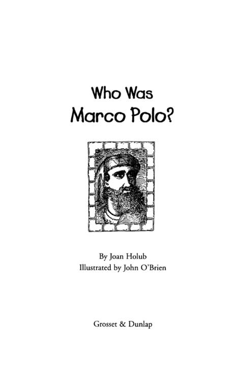 Cover image for book Who Was Marco Polo?