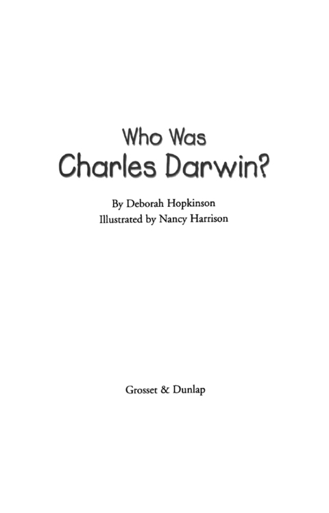 Cover image for book Who Was Charles Darwin?