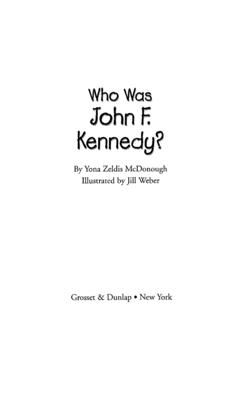 Cover image for book Who Was John F. Kennedy?