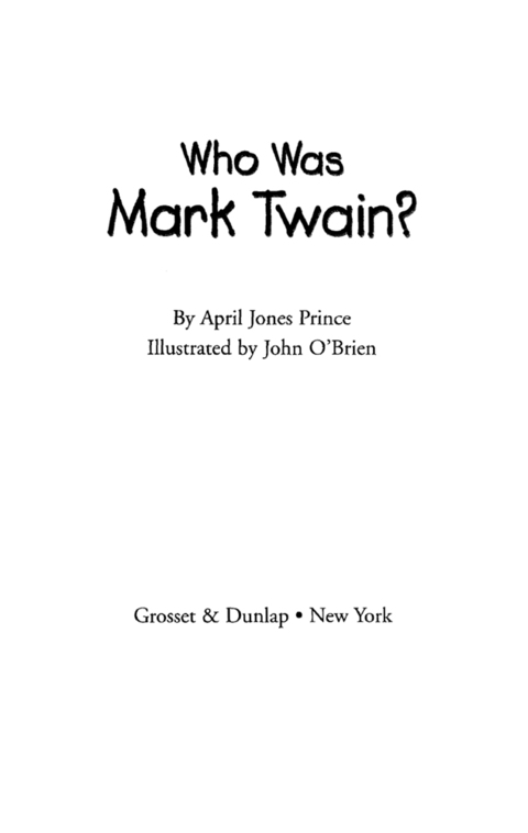 Cover image for book Who Was Mark Twain?